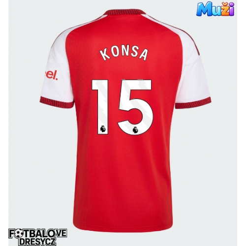 Arsenal Ezri Konsa #15 Domácí Dres 2026-27 Krátký Rukáv Arsenal Ezri Konsa #15 Domácí Dres 2026-27 Krátký Rukáv